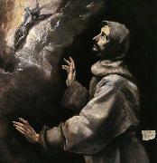 St Francis Receiving the Stigmata GRECO, El